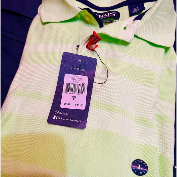 Men’s Large Chaps polo shirt Brand new with tags - Picture 6 of 6